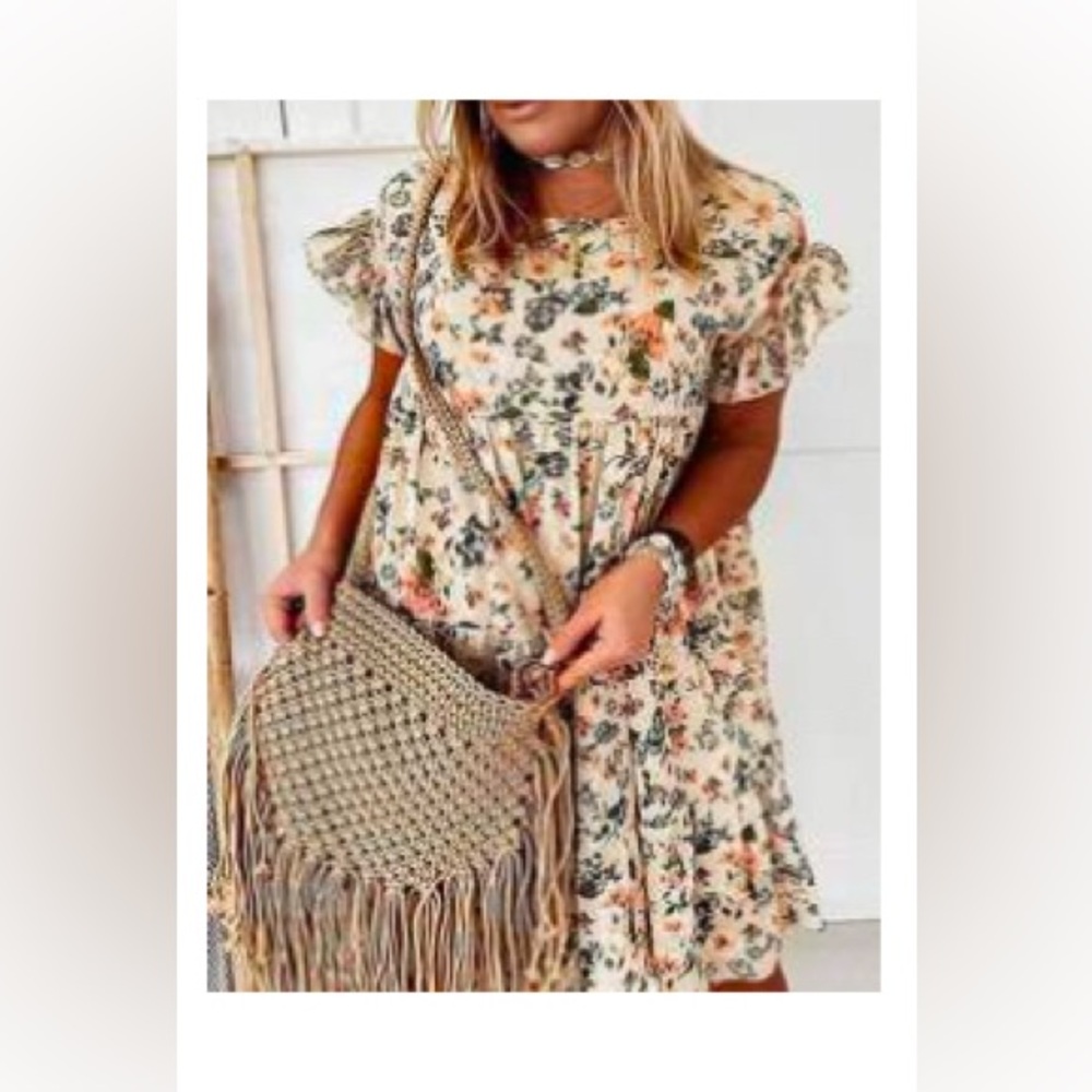 Floral short dress
